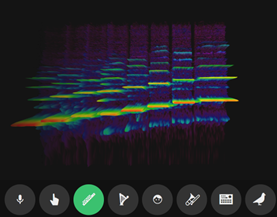 Spectrogram of a flute playing. Source: Chrome Music Labs