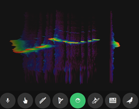 Spectrogram of a person whistling. Source: Chrome Music Labs